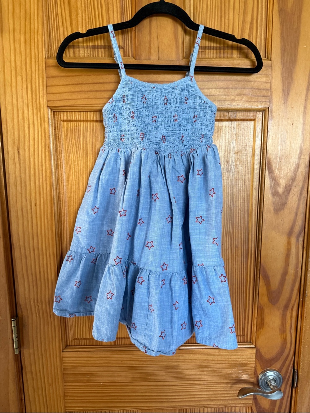 Cat & Jack Chambray Star Smocked Sundress
